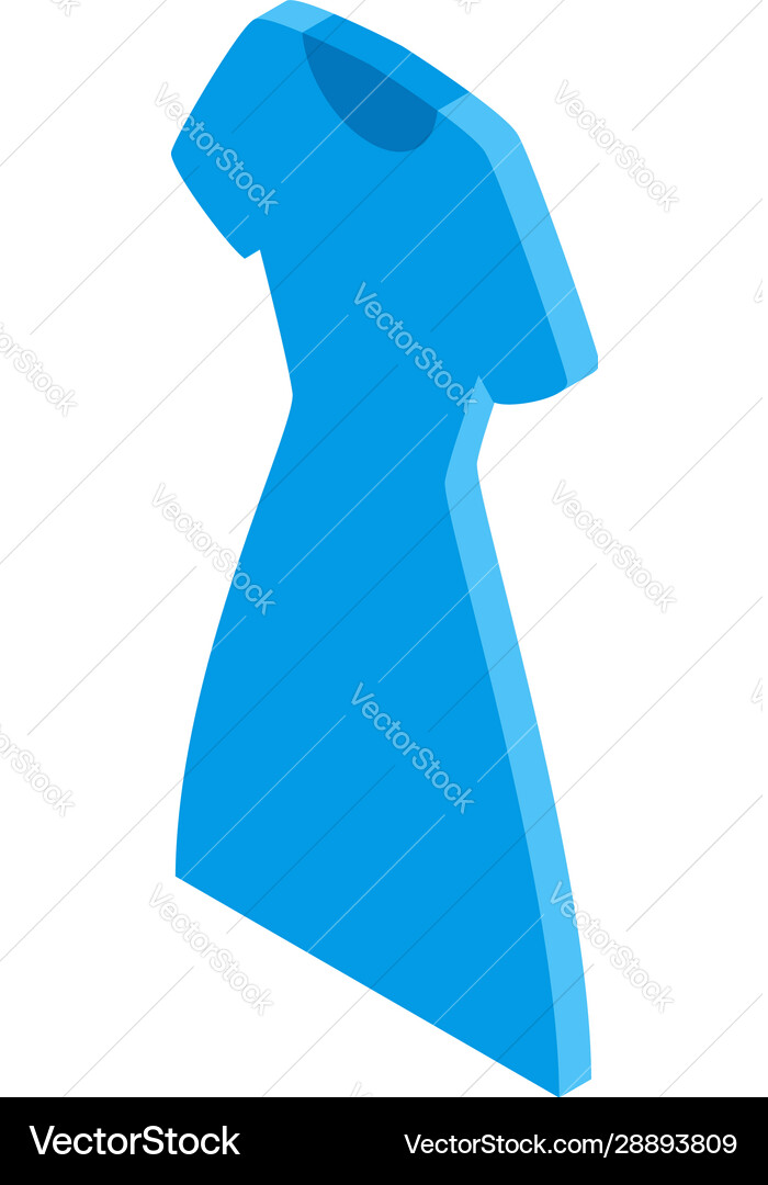 Jeans Kleid Ikone isometrische Stil Jeans Kleid Ikone isometrische Stil vektorbild