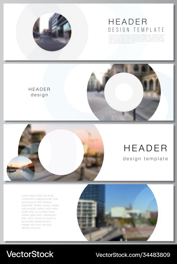 Layout headers banner templates Vector Image