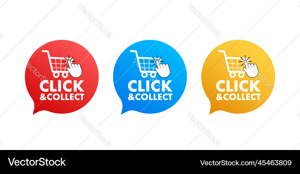 Lick und sammeln Banner flach Stil Website Lick und sammeln Banner flach Stil Website vektorbild