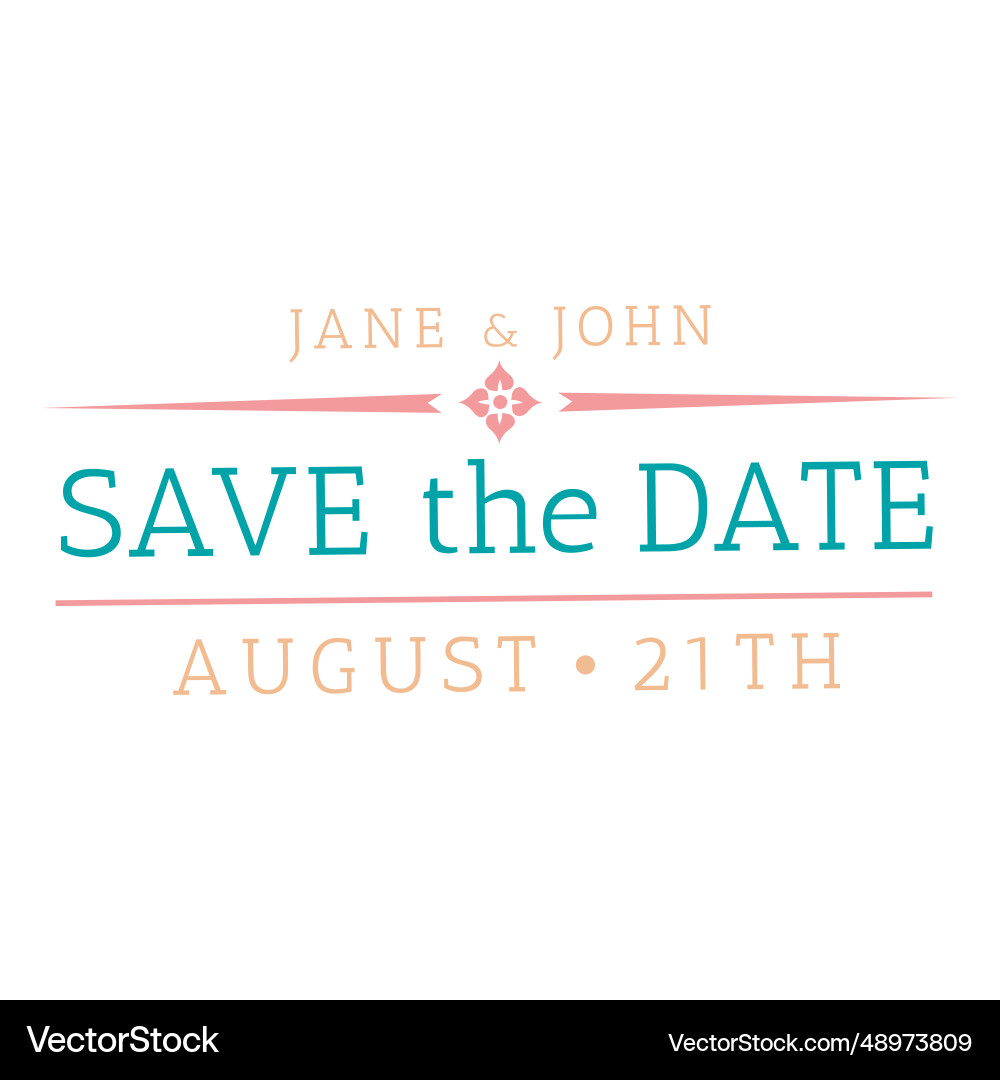 Save the date badge 6 Save the date badge 6 Vector Image