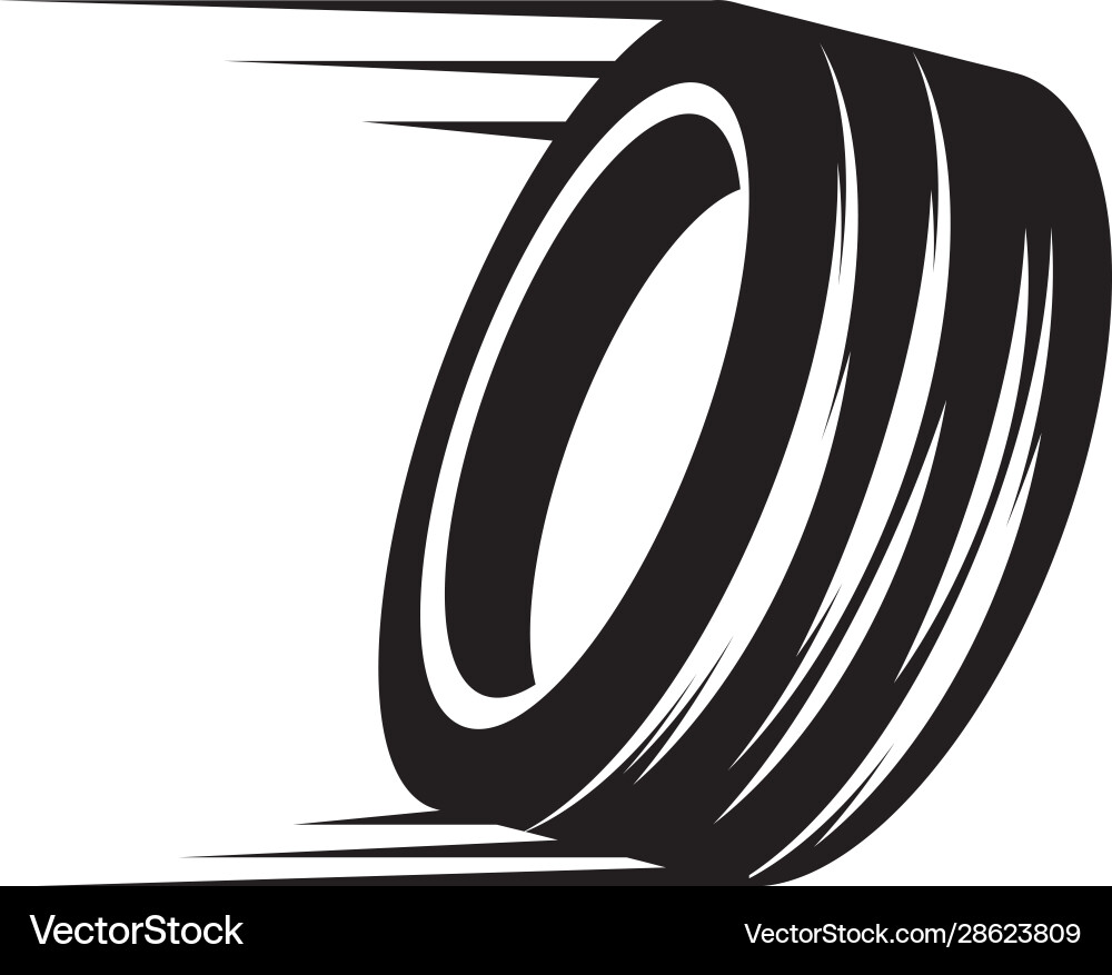 Tire icon vector image