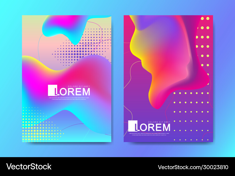 Abstract Gradient Fluid Pattern vector image