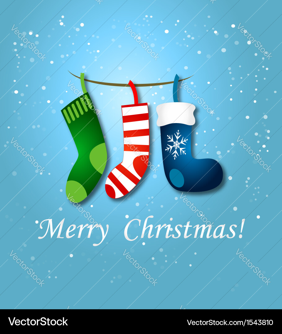 Christmas Stockings Vector Image