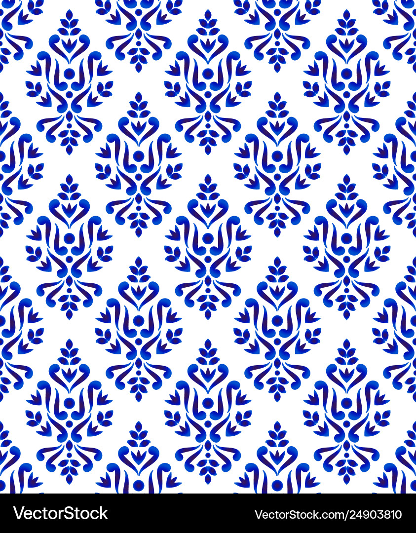 Damask pattern Damask pattern Vector Image