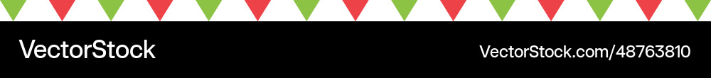 Flag separator border line triangle pattern Flag separator border line triangle pattern vector image