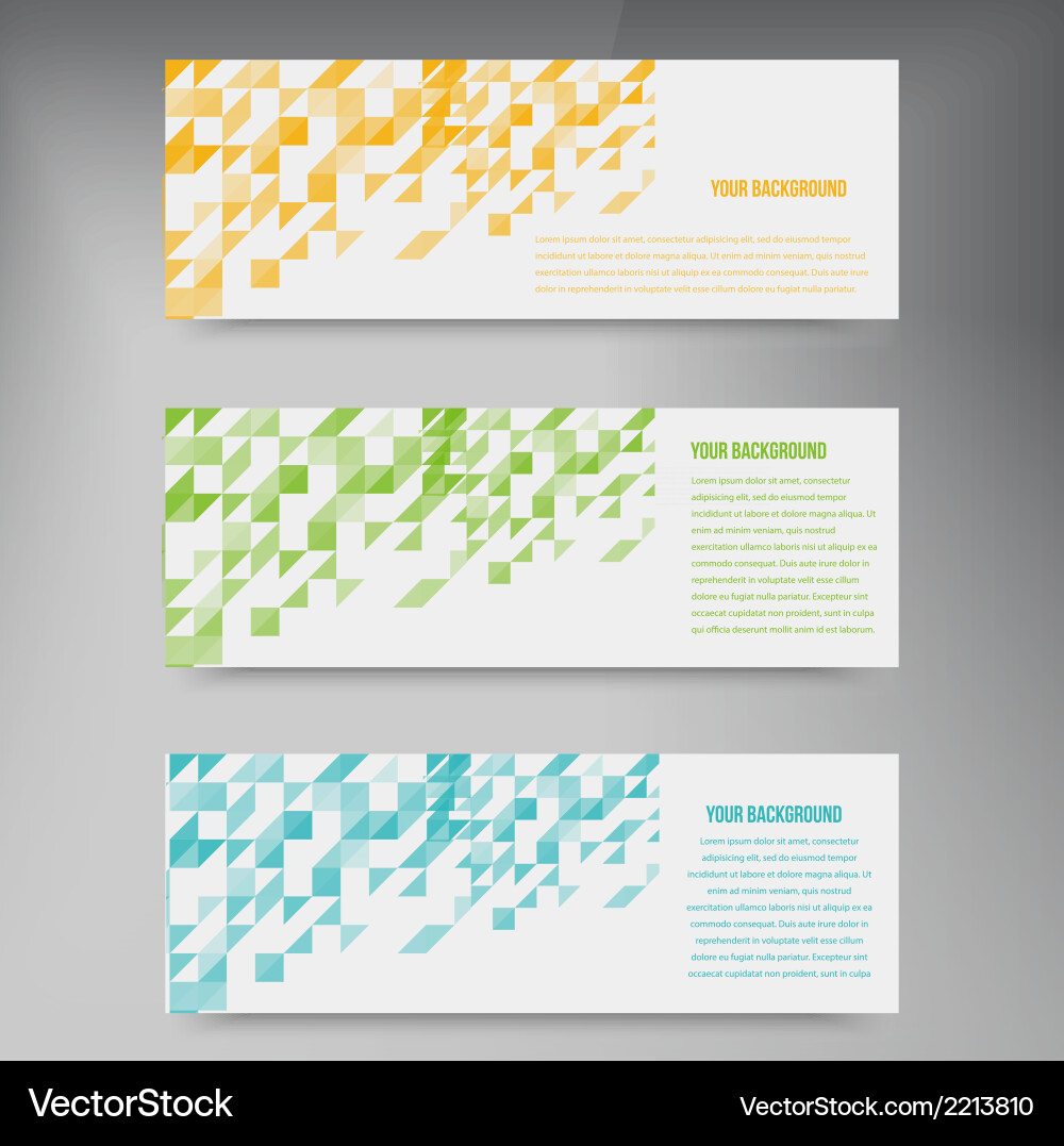 Geometric Color Triangle Background vector image