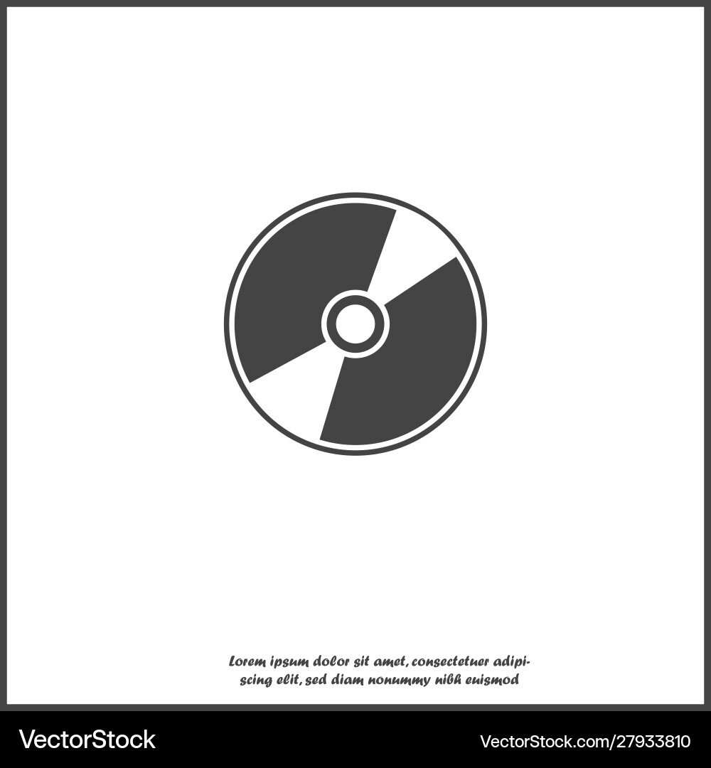 Image a computer laser disk for data Vector Image