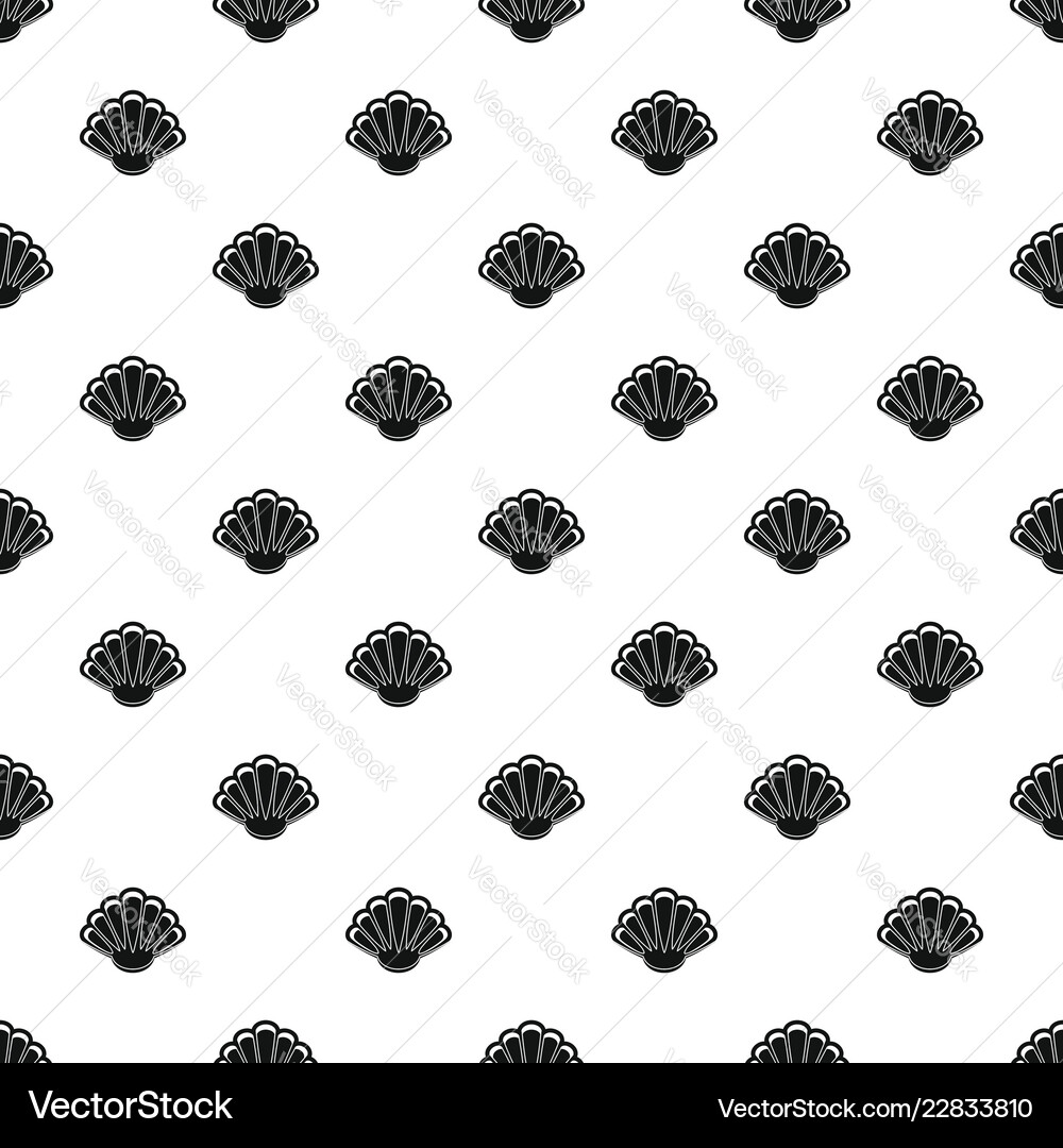 Nice shell pattern seamless vector image