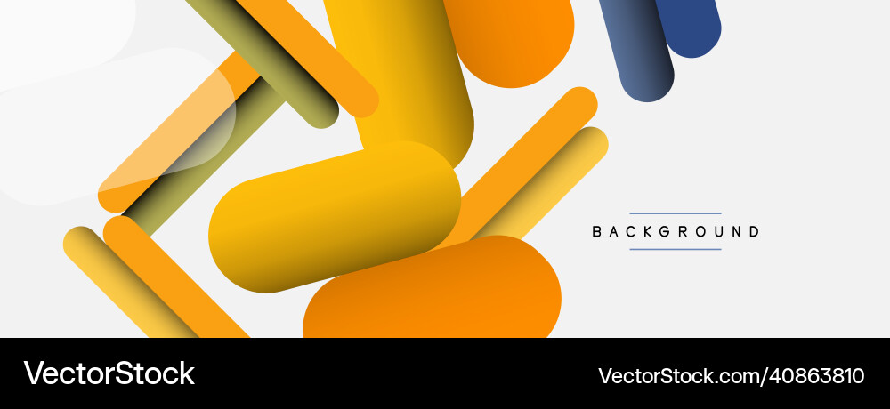 Overlapping round shapes and lines background Overlapping round shapes and lines background vector image