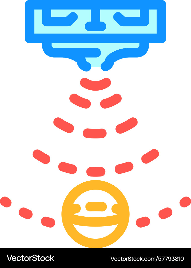 Proximity sensor module color icon vector image
