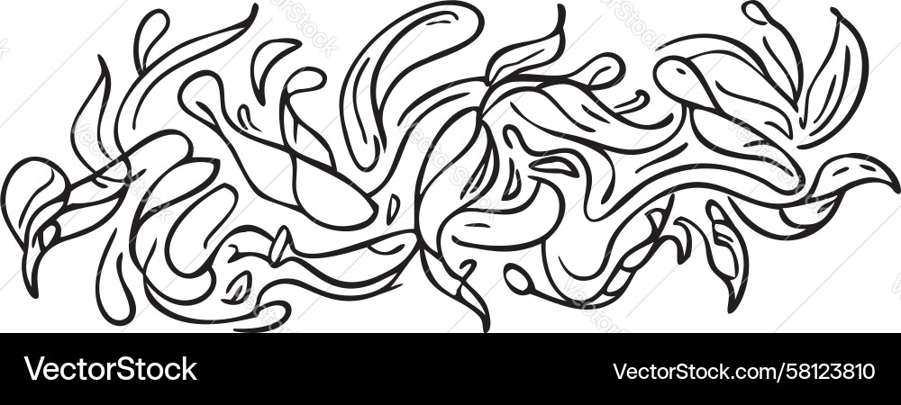 Swirling Abstract Flow Pattern Vector Image