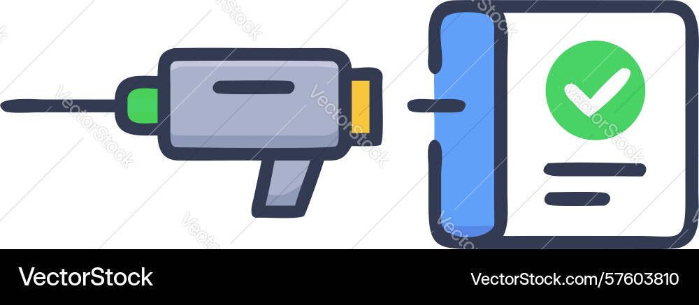Tool function verified icon design generative ai vector image