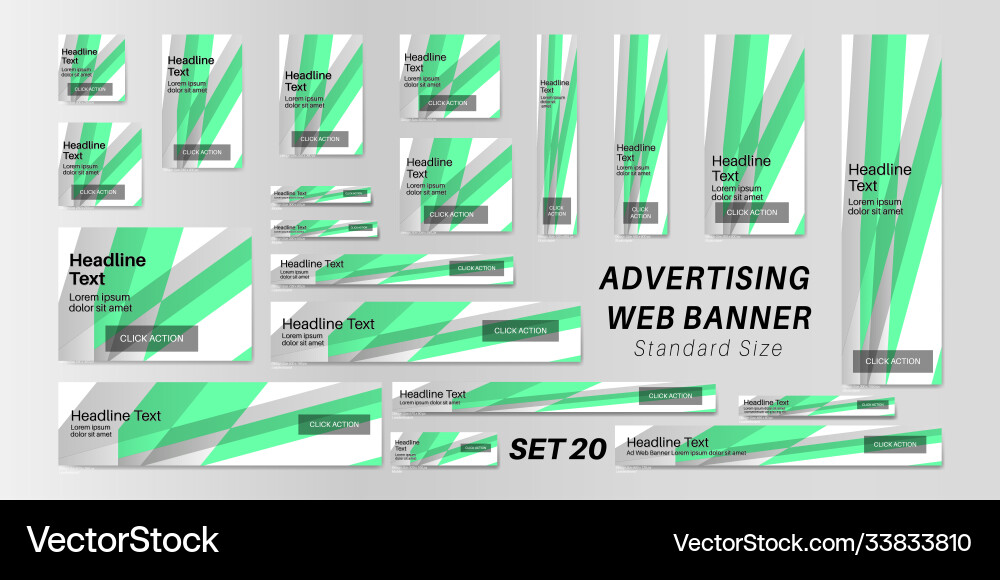 Web banner standard size abstract background Web banner standard size abstract background vector image