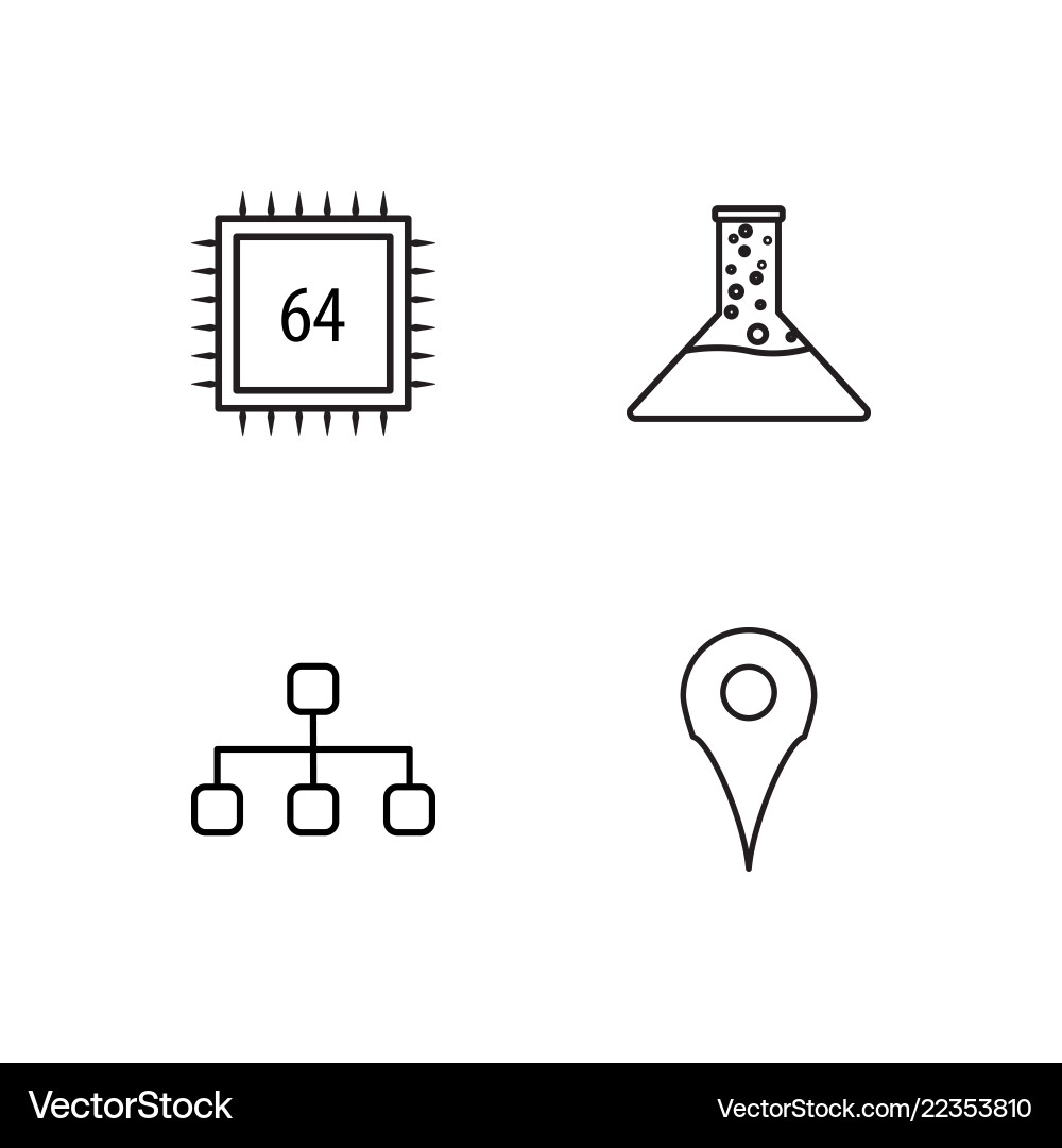 Web simple outlined icons set Web simple outlined icons set Vector Image