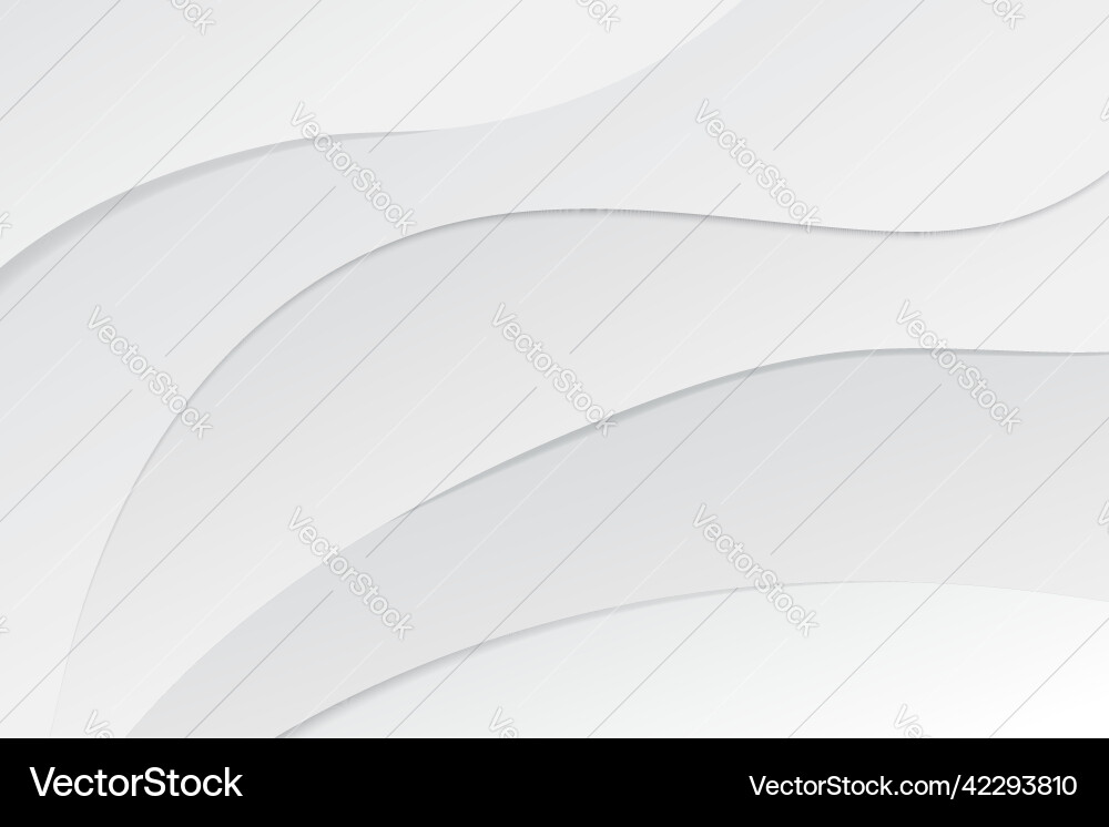 White abstract background on 3d design Vector Image