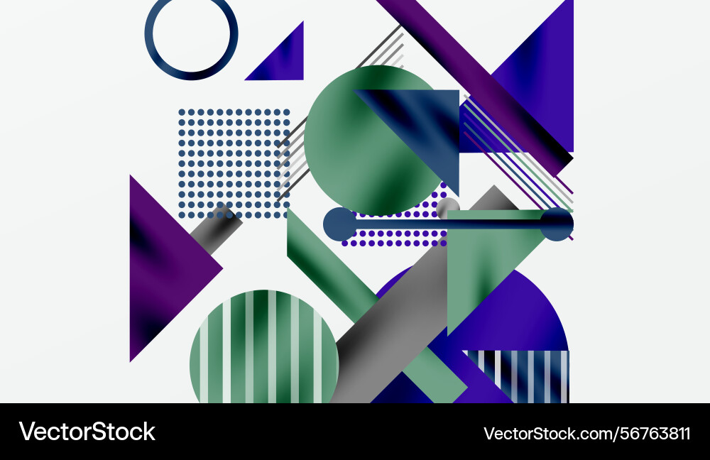 Abstract geometric composition shapes overlap Abstract geometric composition shapes overlap vector image