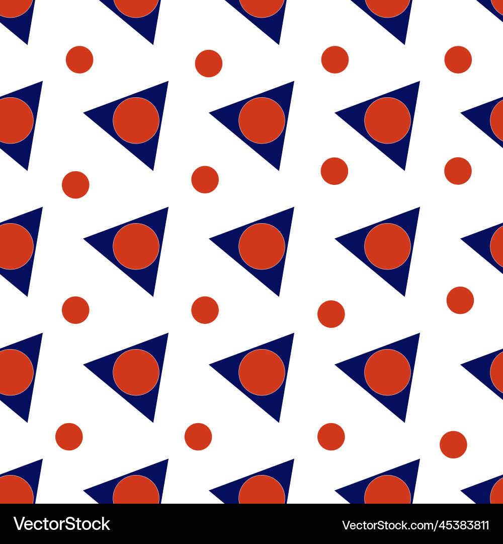 Abstract pattern of triangle and circle flat Abstract pattern of triangle and circle flat vector image