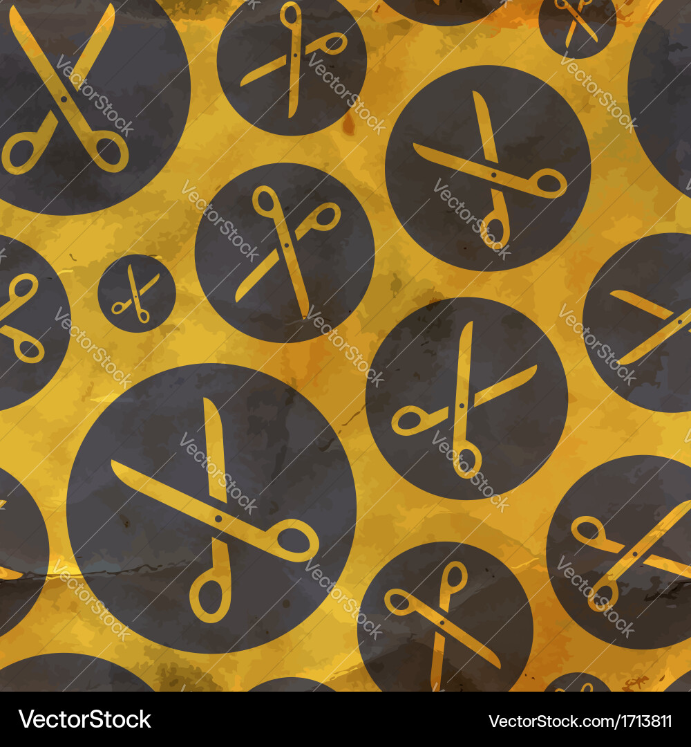 Abstract Scissors Pattern vector image
