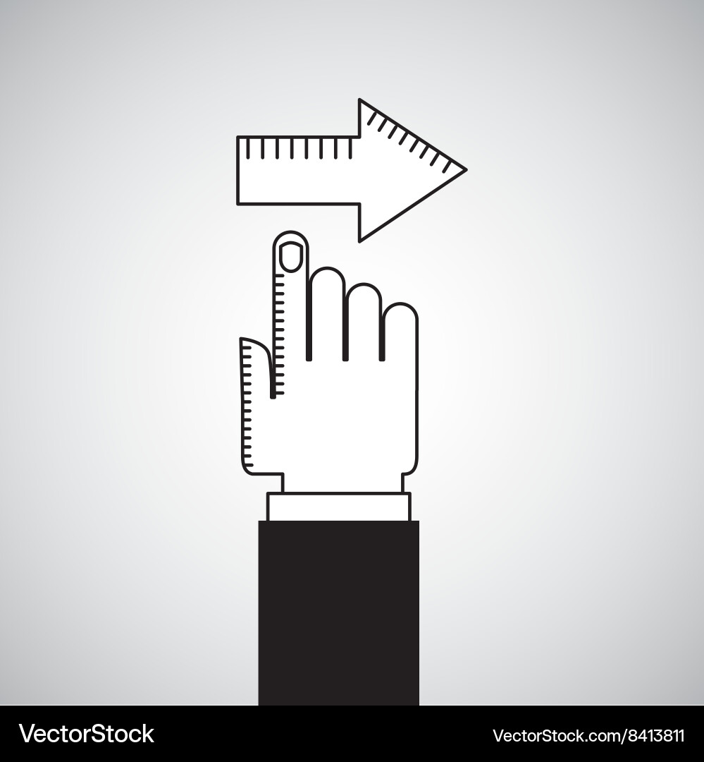 Arrow index design vector image
