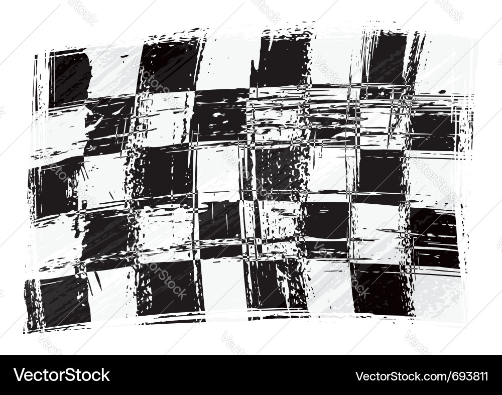 Checkered Racing Flag Vector Image