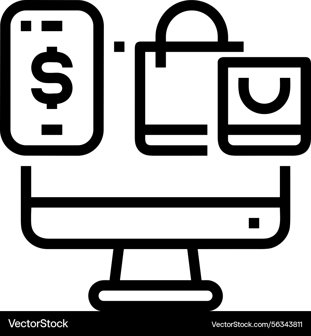 Computer icon symbol image Vector Image