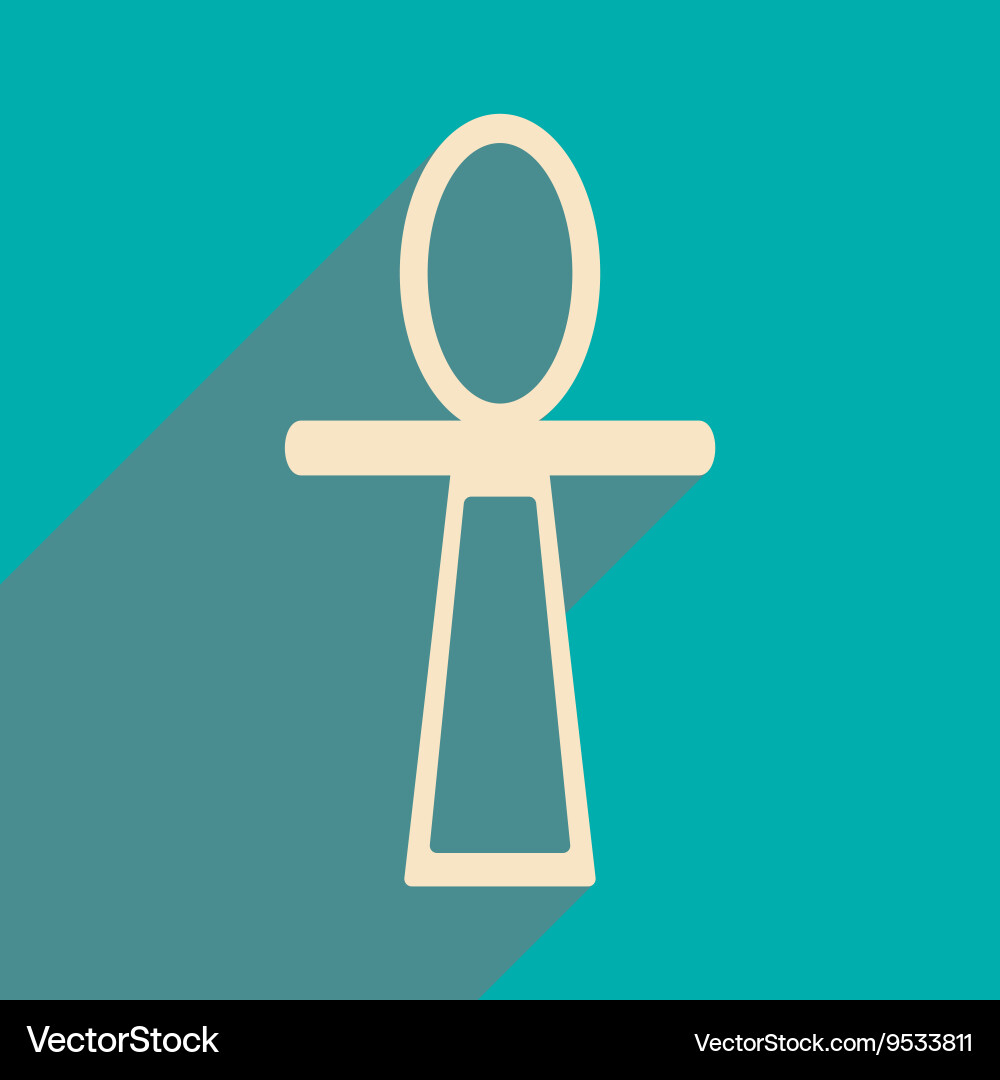Flat with shadow icon and mobile application vector image