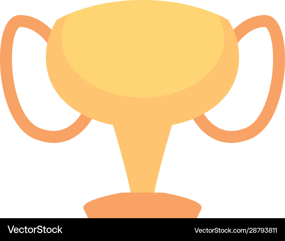 Isolated trophy icon design Royalty Free Vector Image