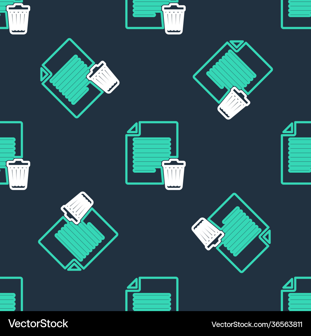 Line delete file document icon isolated seamless Line delete file document icon isolated seamless Vector Image