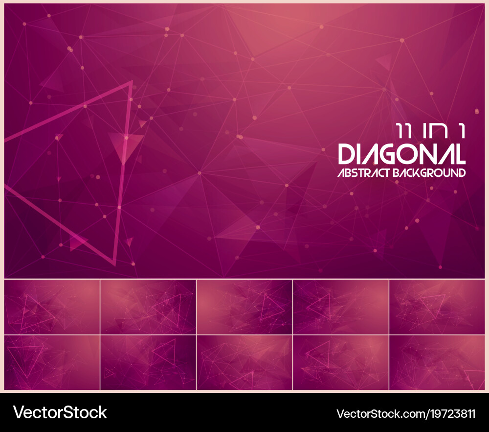 Polygonal line and low poly abstract background Vector Image