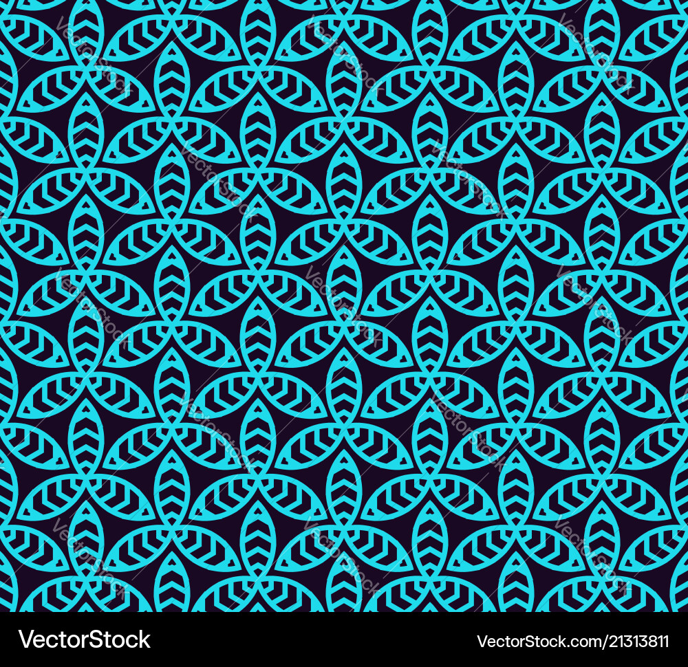 Seamless pattern ornament of lines and curls vector image