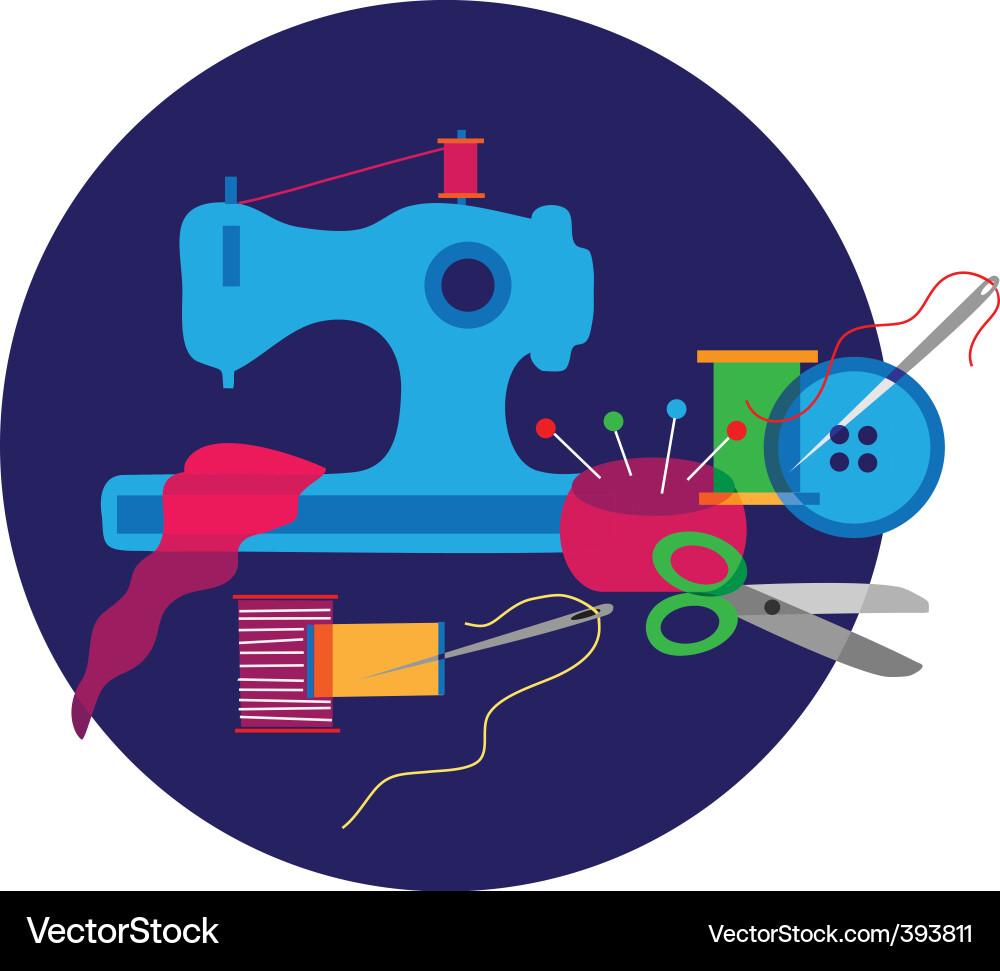 Sewing machine Royalty Free Vector Image - VectorStock