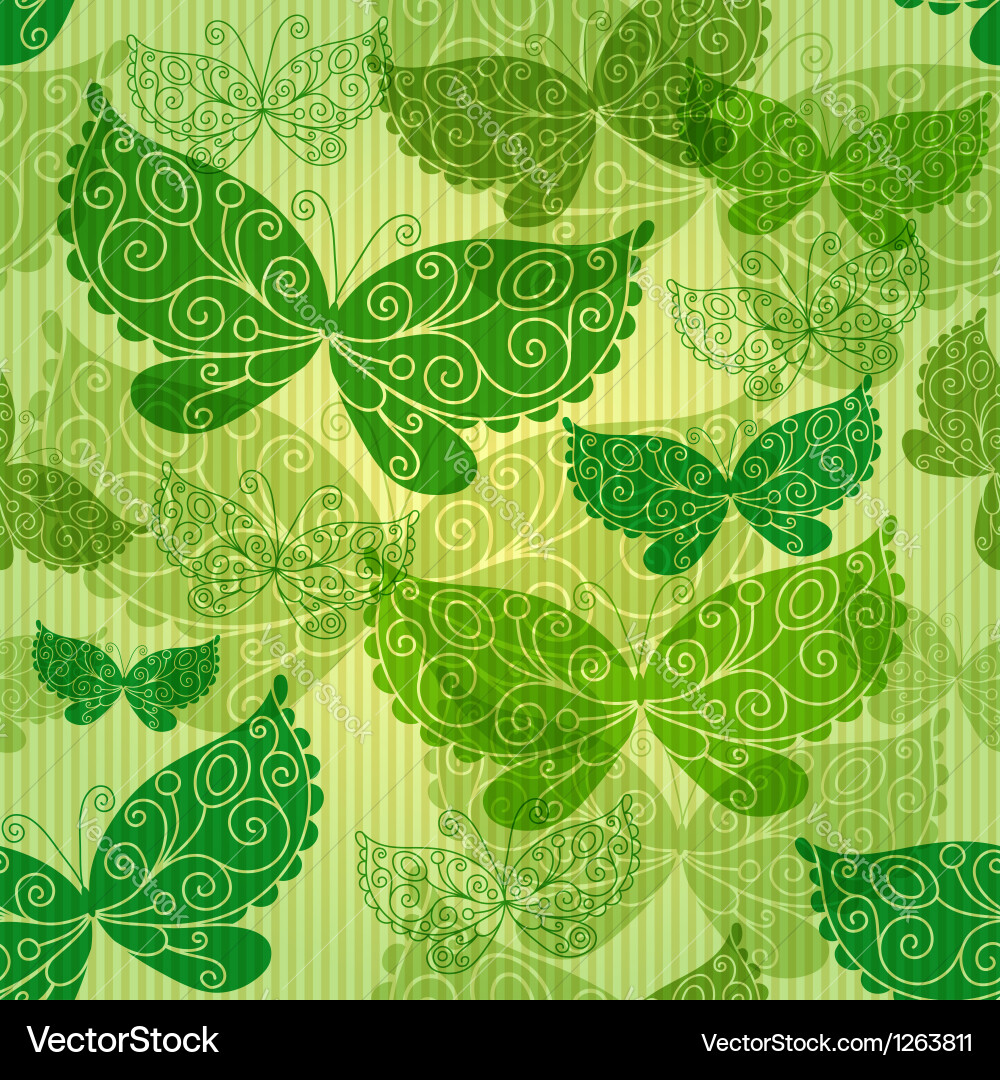 Spring green seamless pattern Vector Image