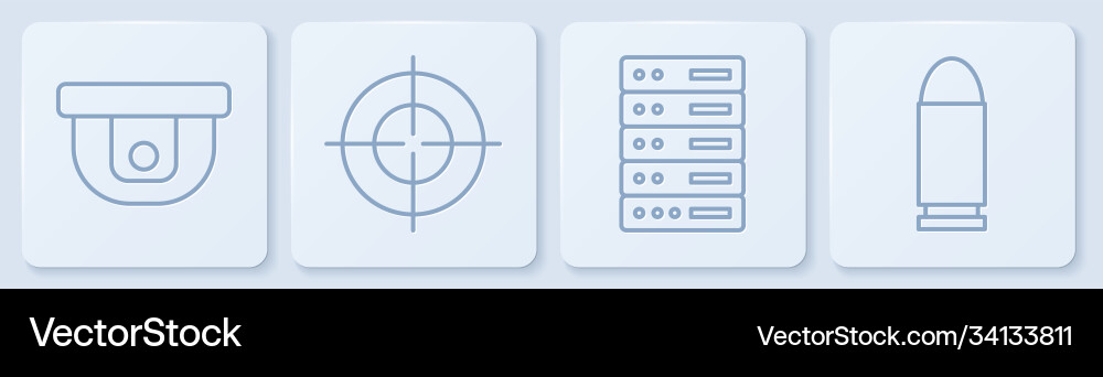 Zeilenbewegungssensor-Serverdaten-Webhosting einstellen Zeilenbewegungssensor-Serverdaten-Webhosting einstellen vektorbild