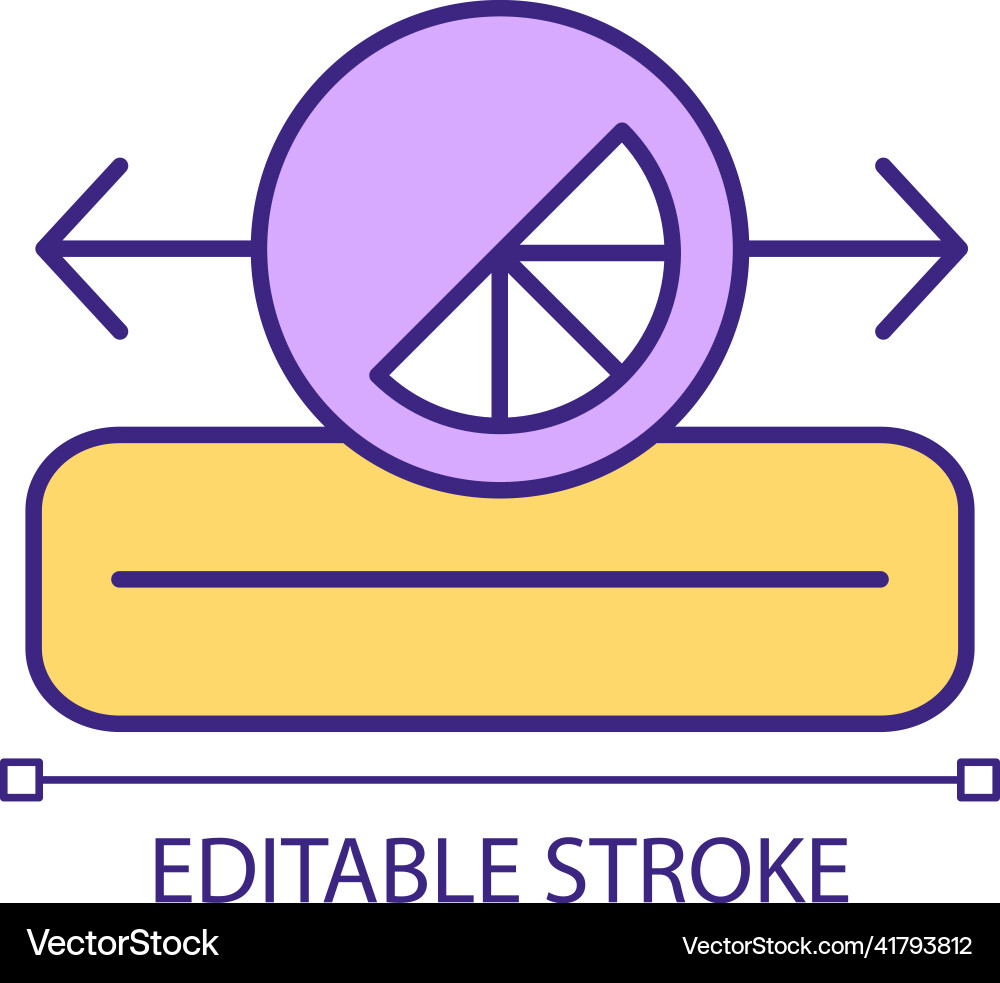 Alignment in graphic design rgb color icon Vector Image