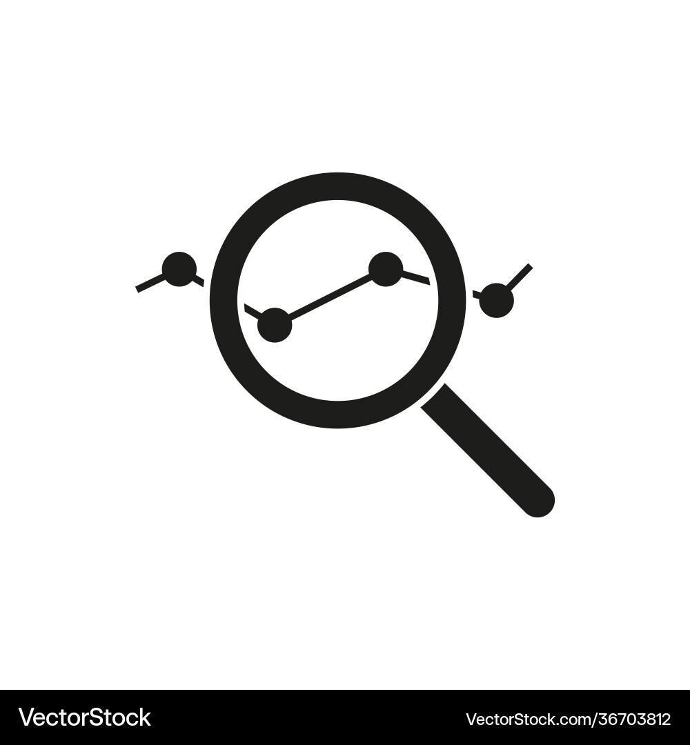 Analysis icon simple on a white Analysis icon simple on a white vector image