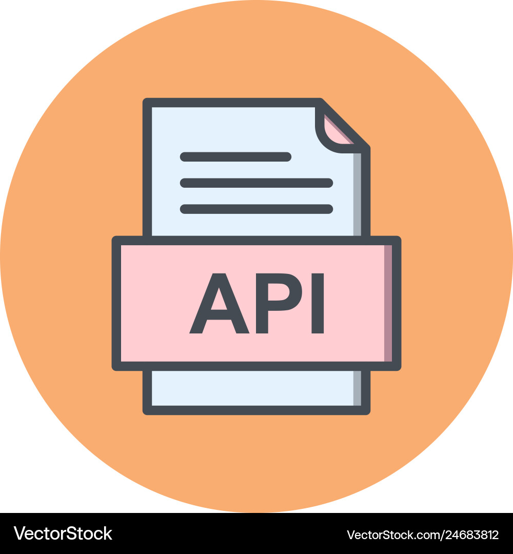 Api file document icon Vector Image