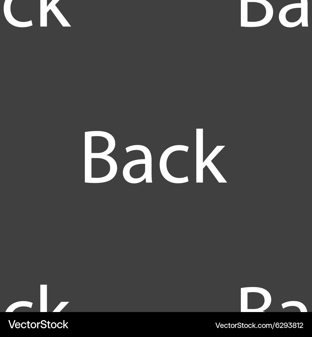 Arrow sign icon back button navigation symbol vector image