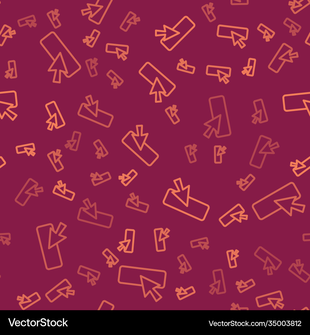 Brown line ui or ux design icon isolated seamless Brown line ui or ux design icon isolated seamless vector image