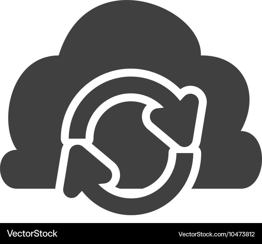 Cloud computing and web hosting design Vector Image