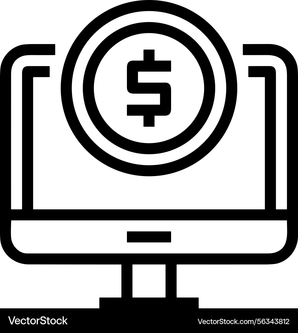 Computer icon symbol image Vector Image