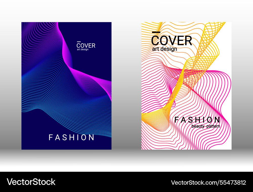 Creative abstract design with smooth gradient vector image