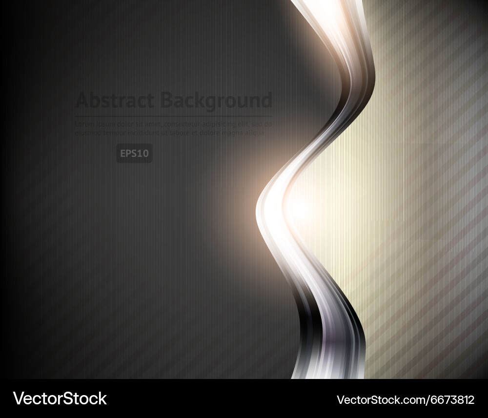 Dynamic Silver Curve Background vector image