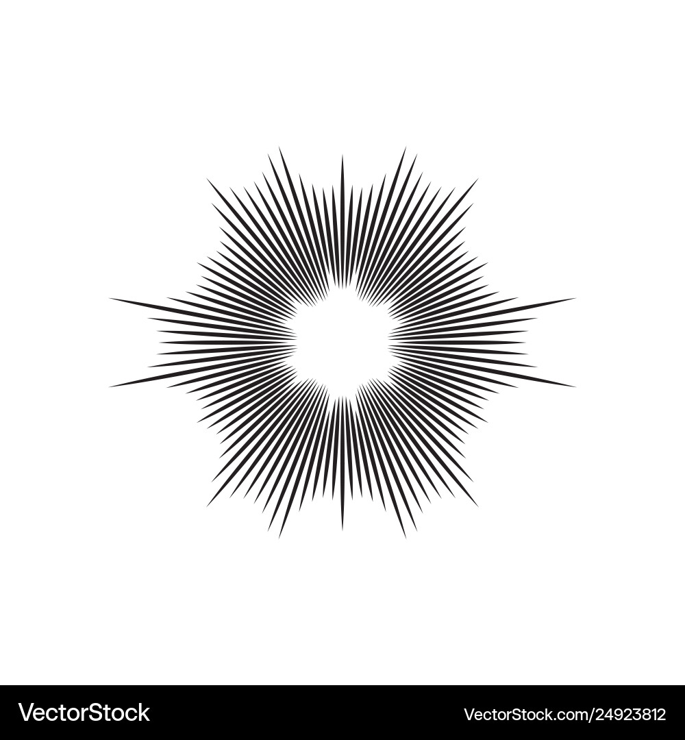 Explosion abstract background design element vector image