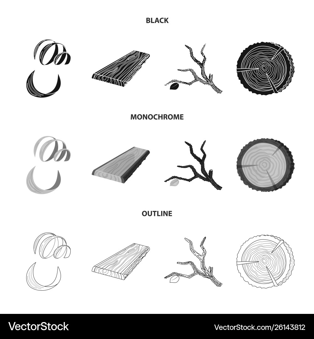 Isolierter Objektbaum und Rohsymbolsatz Isolierter Objektbaum und Rohsymbolsatz vektorbild