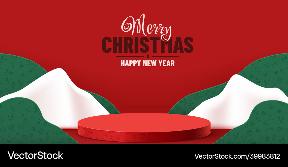 Mock up scene podium for cosmetic and product Vector Image