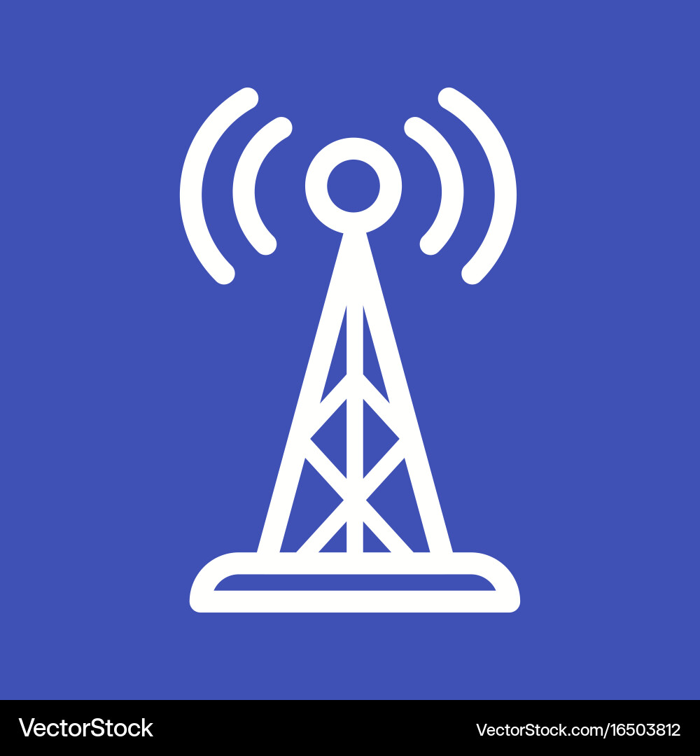 Telecom Tower Signal vector image