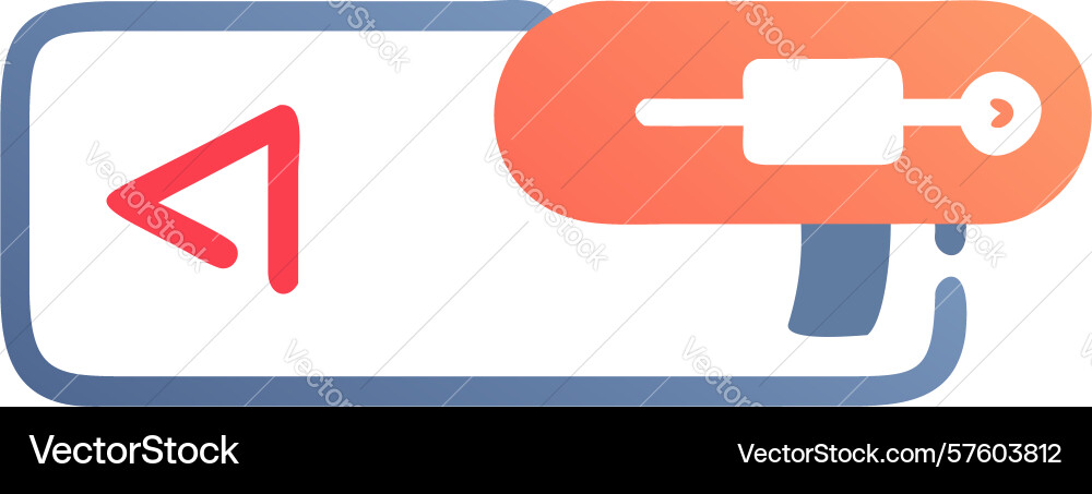 Tool return icon design generative ai vector image