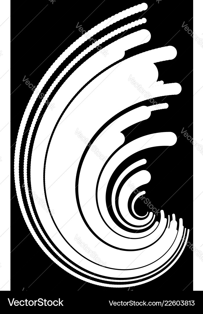 Arcs circular segments of circles abstract Arcs circular segments of circles abstract vector image
