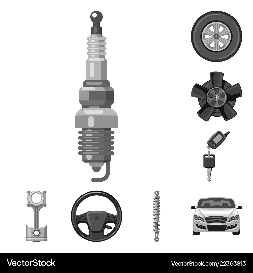 Auto and part logo set Auto and part logo set vector image