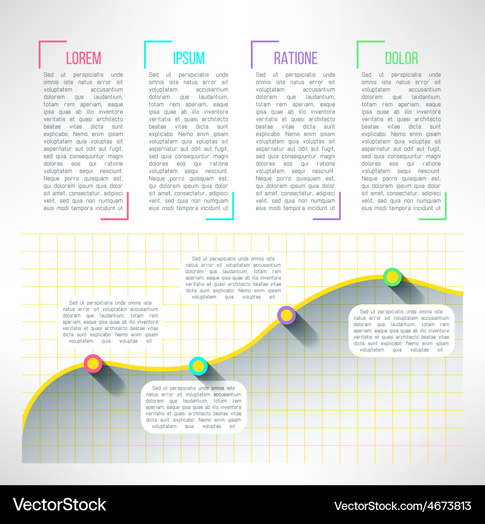 Modern Data Chart Template vector image